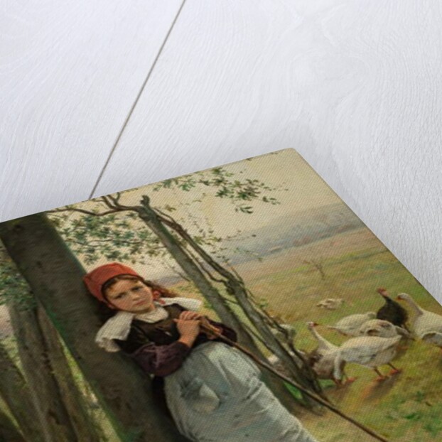 Goose Girl, c.1880 by Vaclav (1851-1901) Brozik