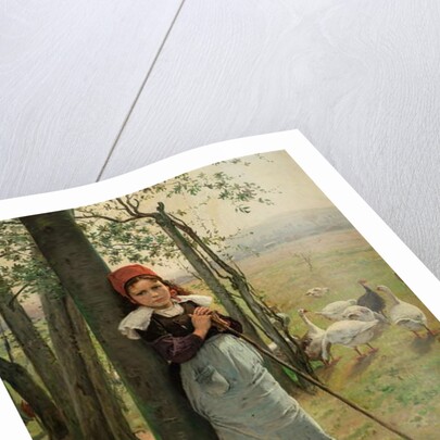 Goose Girl, c.1880 by Vaclav (1851-1901) Brozik