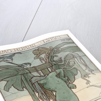 Homo homini lupus, 1901 by Max Pirner