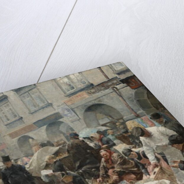 The Egg Market in Prague, 1888 by Ludek or Ludwig Marold