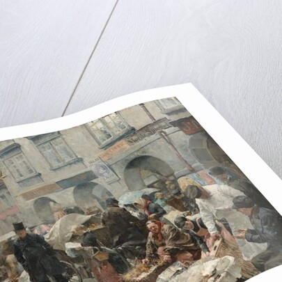 The Egg Market in Prague, 1888 by Ludek or Ludwig Marold
