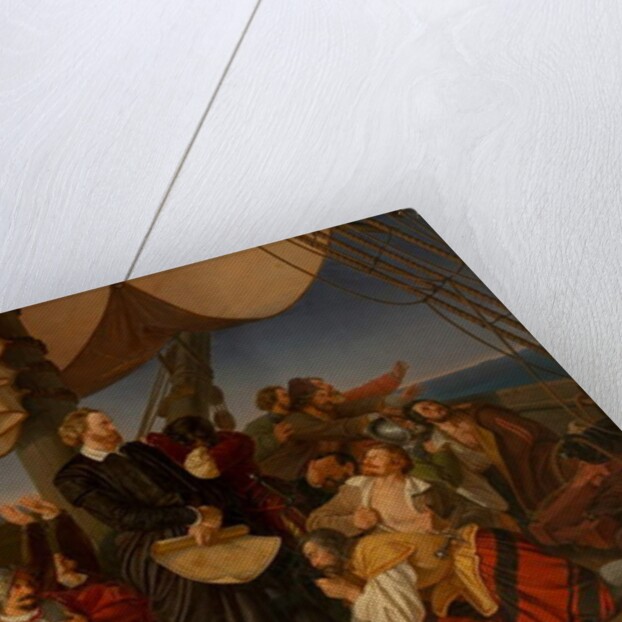 Columbus Discovers the Shores of America, 1846 by Christian Ruben