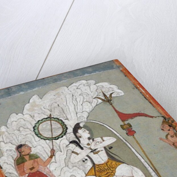 Shiva Bearing the Descent of the Ganges River by Indian School