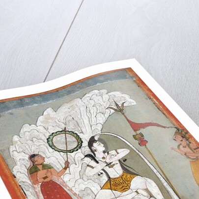 Shiva Bearing the Descent of the Ganges River by Indian School