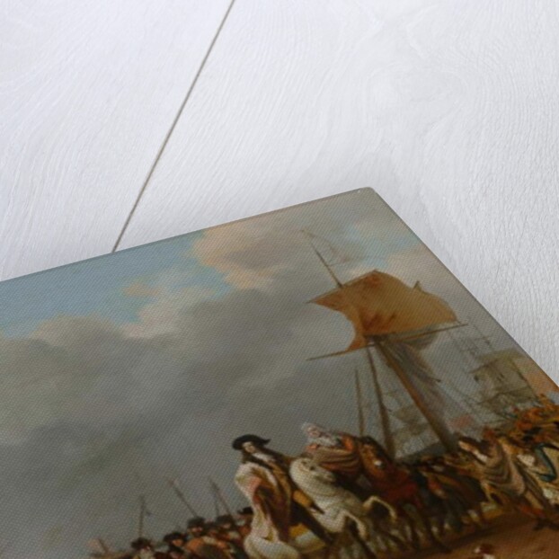 The Arrival of Stadholder-King Willem III in the Oranjepolder on 31 January 1691, 1692 by Ludolf I Backhuysen