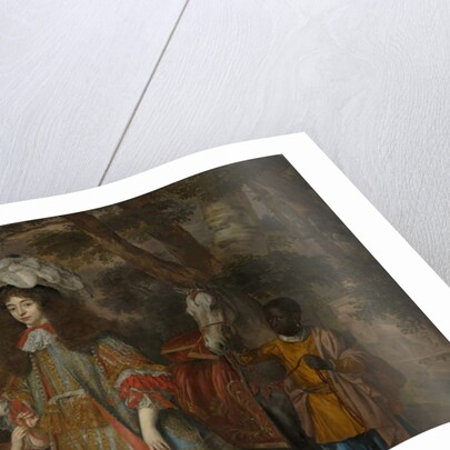 Portrait of Maria of Orange with Hendrik van Zuijlestein and a Servant, 1665 by Jan Mytens or Mijtens