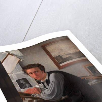 Copperplate Engraver Carl Edward Sonne, c.1826 by Ditlev Conrad Blunck