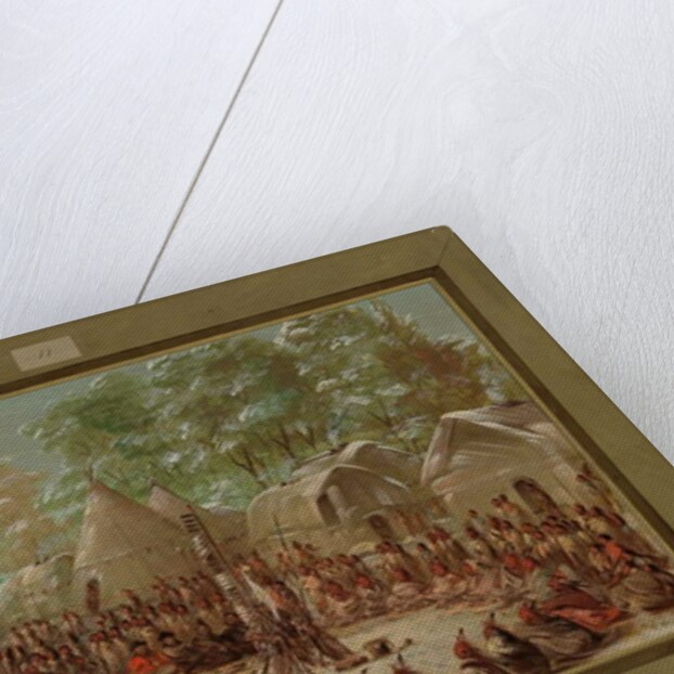 La Salle's Party Feasted in the Illinois Village, January 2nd 1680, 1847-1848 by George Catlin