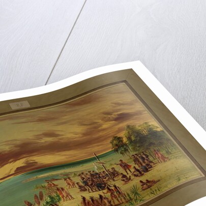 La Salle Claiming Louisiana for France, April 9th 1682, 1847-48 by George Catlin