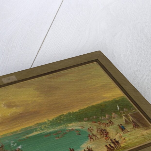 First Sailing of the Griffin on Lake Erie, August 7th 1679, 1847-48 by George Catlin