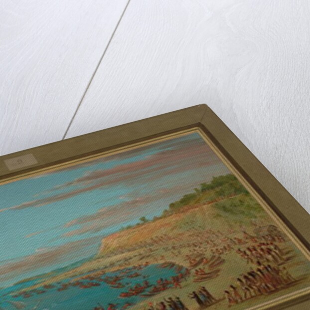 The Griffin Entering the Harbor at Mackinaw, August 27th 1679, 1847-48 by George Catlin