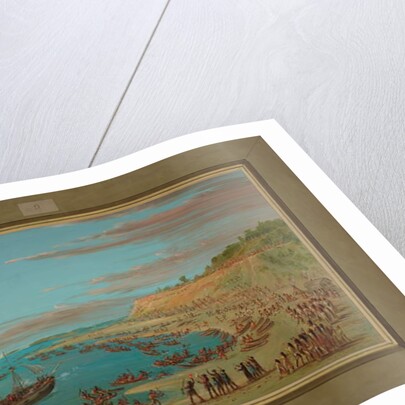 The Griffin Entering the Harbor at Mackinaw, August 27th 1679, 1847-48 by George Catlin