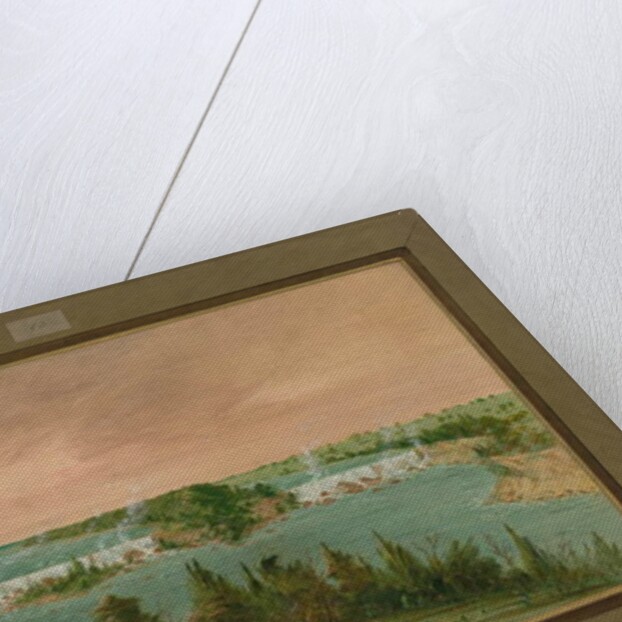 Father Hennepin and his men at the Falls of St. Anthony, May 1st, 1680, 1847-48 by George Catlin