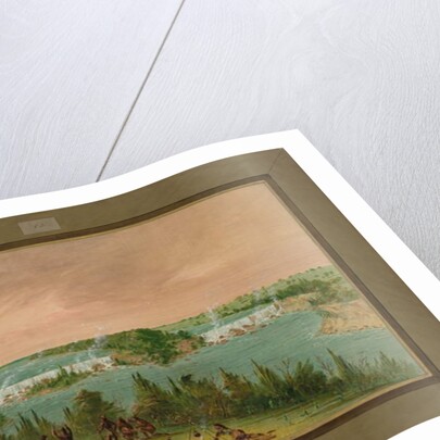 Father Hennepin and his men at the Falls of St. Anthony, May 1st, 1680, 1847-48 by George Catlin