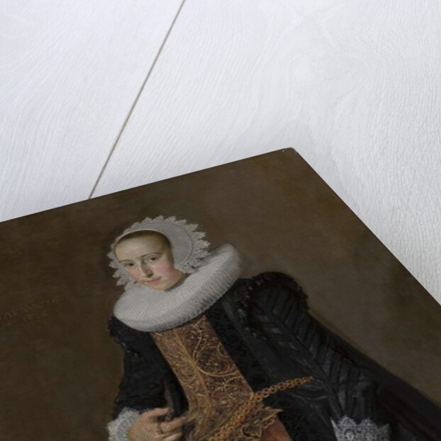 Portrait of Aletta Hanemans, 1625 by Frans Hals