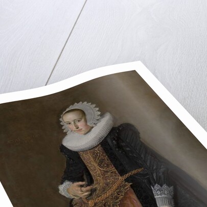 Portrait of Aletta Hanemans, 1625 by Frans Hals