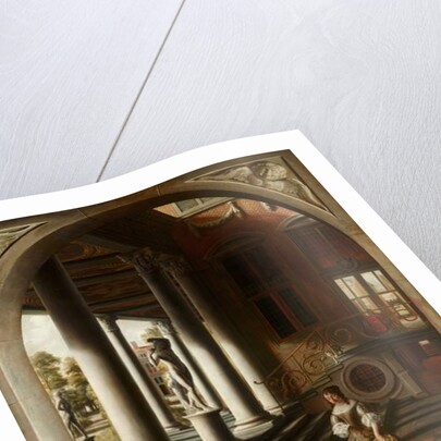 Perspective View with a Woman Reading a Letter, c. 1670 by Samuel van Hoogstraten