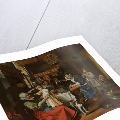 As the Old Sing, so Pipe the Young, c.1663-5 by Jan Havicksz. Steen