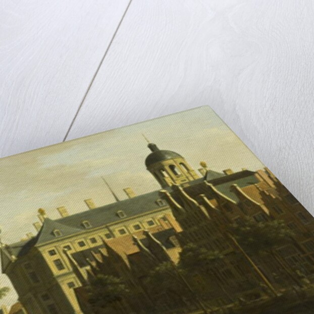 The Nieuwezijds Voorburgwal with the Flower and Tree Market in Amsterdam, c.1675 by Gerrit Adriaensz Berckheyde