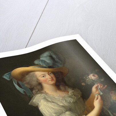 Marie-Antoinette dans une robe en mousseline, années 1780 by Elisabeth Louise Vigee-Lebrun