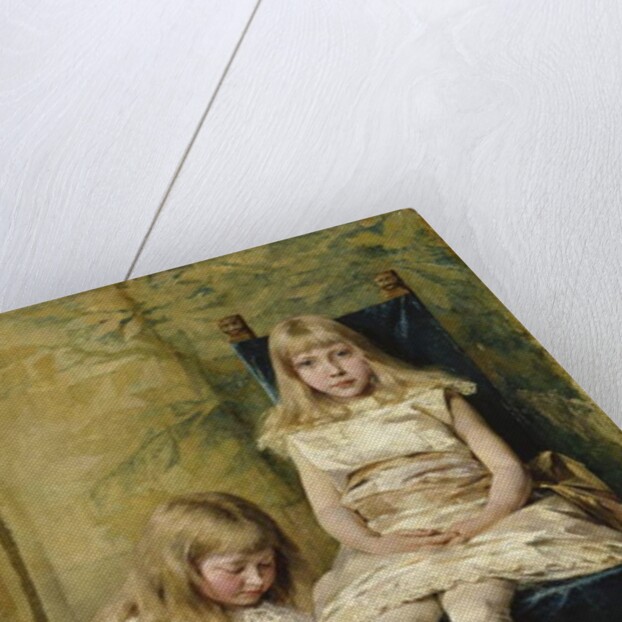 Hildegard and Alfhild Tamm, 1882 by Hildegard Katerina Thorell