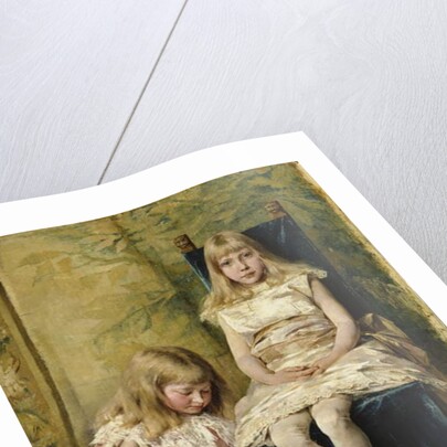 Hildegard and Alfhild Tamm, 1882 by Hildegard Katerina Thorell