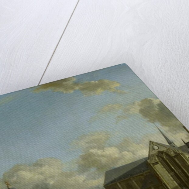 Dam Square with Nieuwe Kerk and Koninklijk Paleis, 1668 by Jan van der Heyden