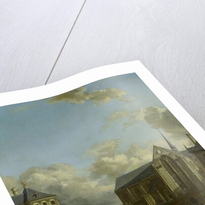 Dam Square with Nieuwe Kerk and Koninklijk Paleis, 1668 by Jan van der Heyden