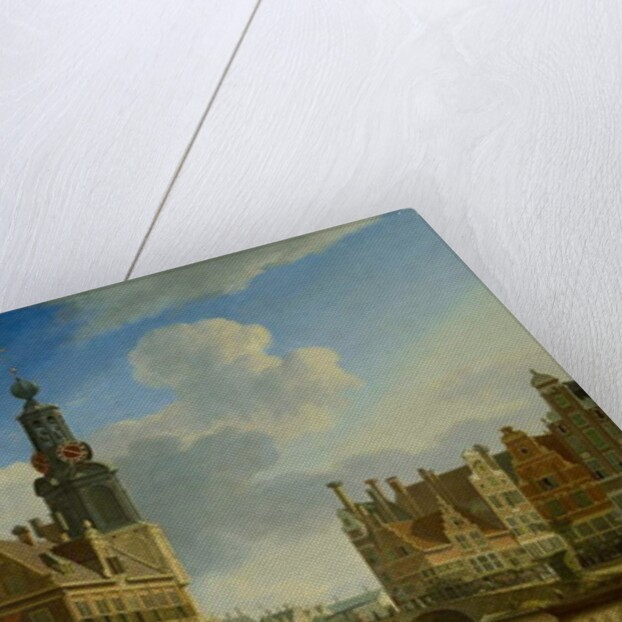 The Munt Tower viewed from Singel, 1751 by Jan Ten Compe