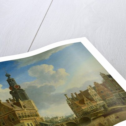 The Munt Tower viewed from Singel, 1751 by Jan Ten Compe