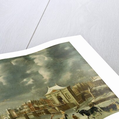 Heiligewegspoort in winter, 1653-73 by Jan Abrahamsz. Beerstraten