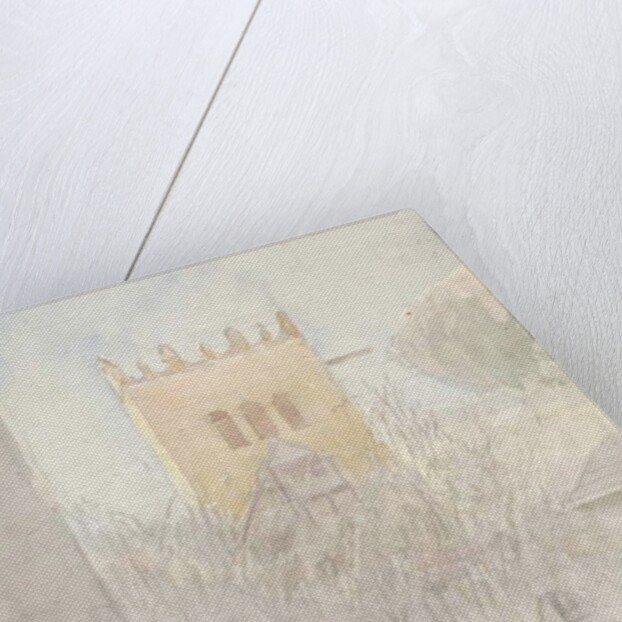 Belfry in Strážky II., 1890-1910 by Laszlo Mednyanszky