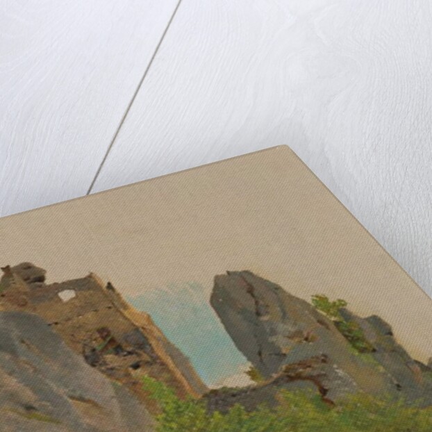 View of the Súľovské ruins, 1875-85 by Laszlo Mednyanszky