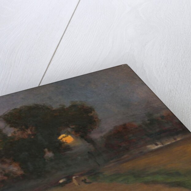 Landscape with setting sun, 1890-1900 by Laszlo Mednyanszky