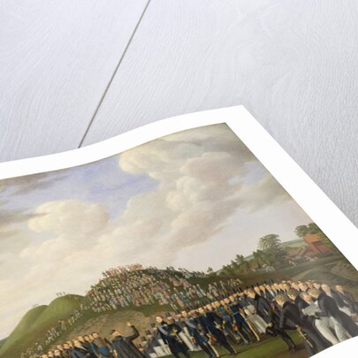 King Carl XIV Johan of Sweden Visiting the Mounds at Old Uppsala in 1834, 1836 by Johan Way