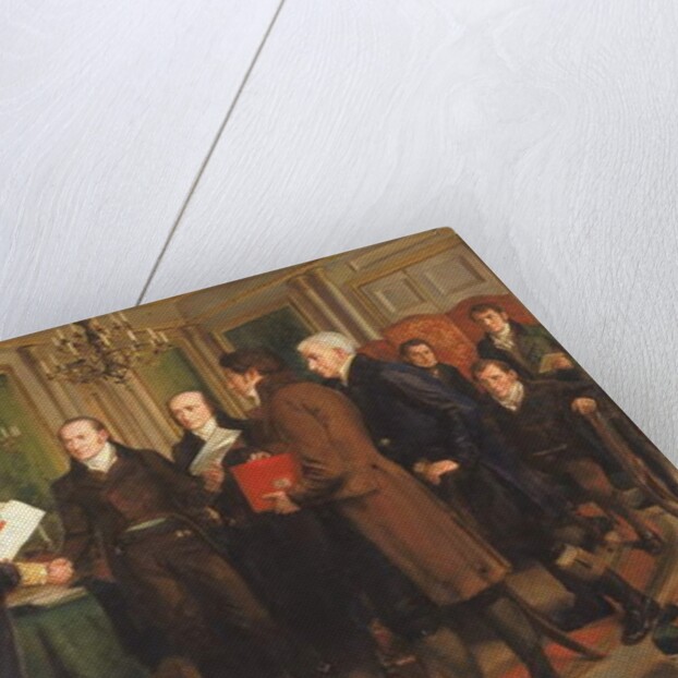 The Signing of the Treaty of Ghent, Christmas Eve, 1814, 1914 by Amedee Forestier