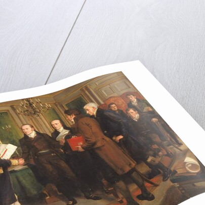 The Signing of the Treaty of Ghent, Christmas Eve, 1814, 1914 by Amedee Forestier