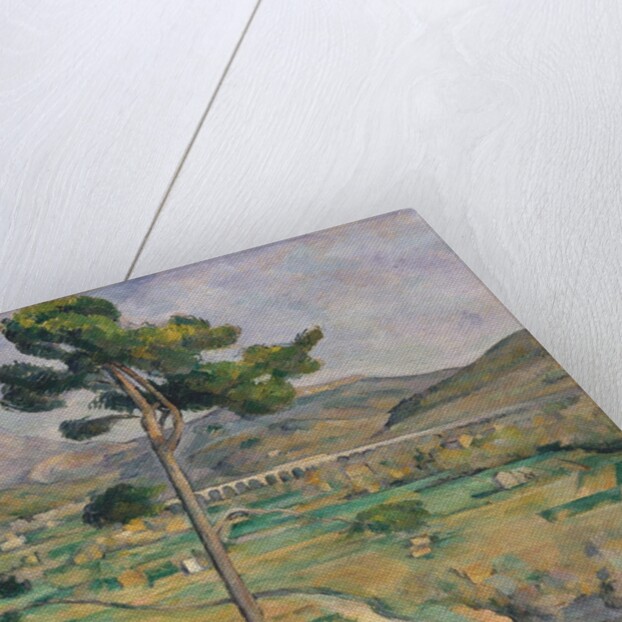 Landscape with viaduct: Montagne Sainte-Victoire, c.1885-87 by Paul Cezanne