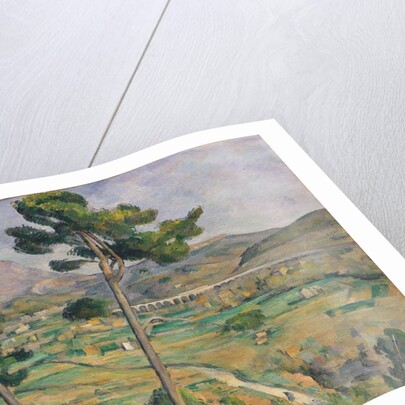 Landscape with viaduct: Montagne Sainte-Victoire, c.1885-87 by Paul Cezanne