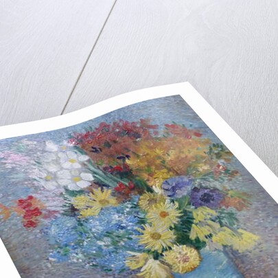 Flowers in a Blue Vase, c.1887 by Vincent van Gogh