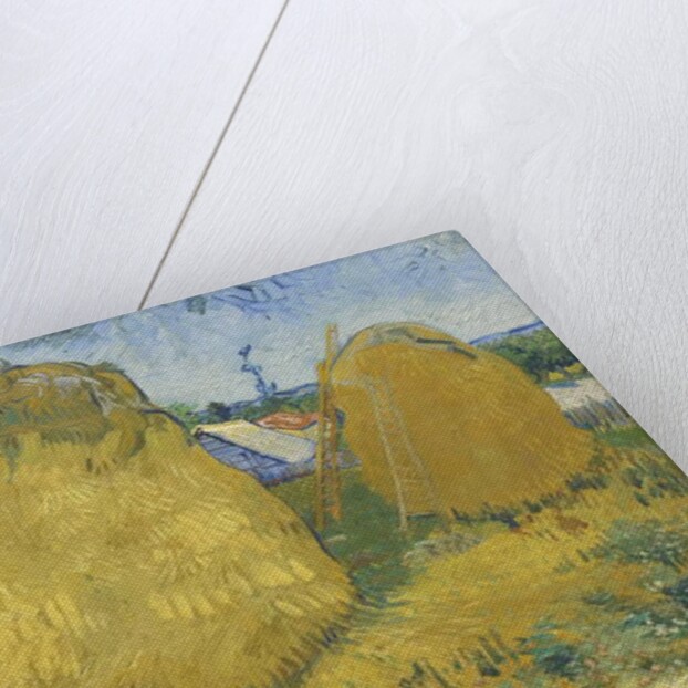Wheat stacks in Provence, c.1888 by Vincent van Gogh