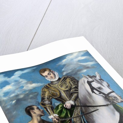 St. Martin and the Beggar, 1597-99 by El (1541-1614) Greco