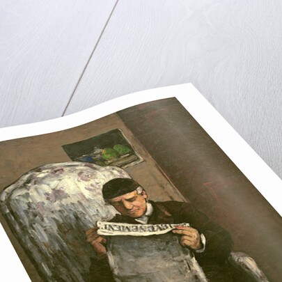 The Artist's Father, Reading 'L'Événement', 1866 by Paul Cezanne