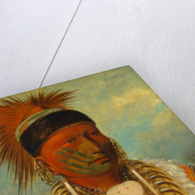 The White Cloud, Head Chief of the Iowas, 1844-45 by George Catlin