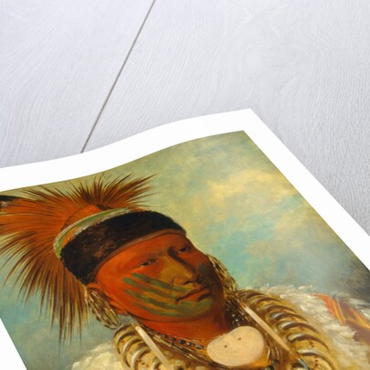 The White Cloud, Head Chief of the Iowas, 1844-45 by George Catlin