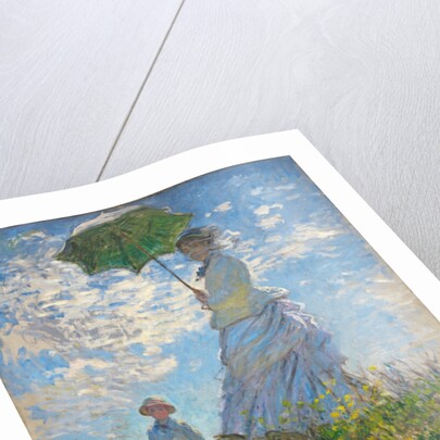 Woman with a Parasol - Madame Monet and Her Son, 1875 by Claude Monet