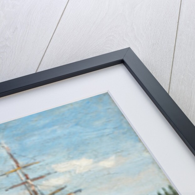 Ships Riding on the Seine at Rouen, 1872- 73 by Claude Monet