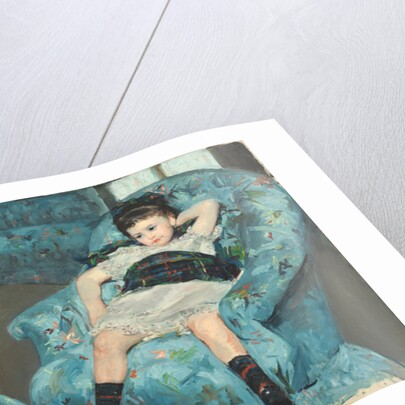 Little Girl in a Blue Armchair, 1878 by Mary Stevenson Cassatt