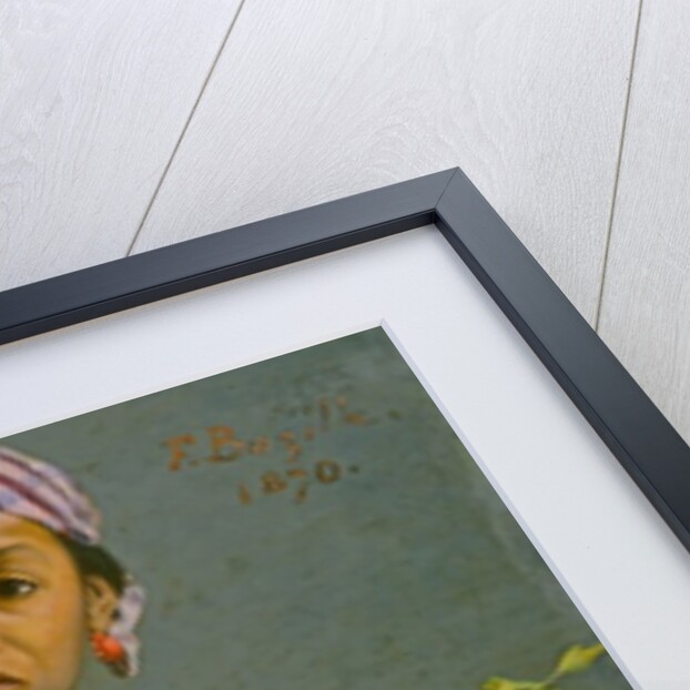 Young Woman with Peonies, 1870 by Jean Frederic Bazille