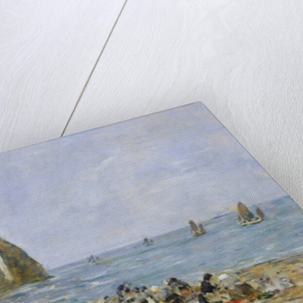 Washerwomen on the beach of Etretat, 1894 by Eugene Louis Boudin